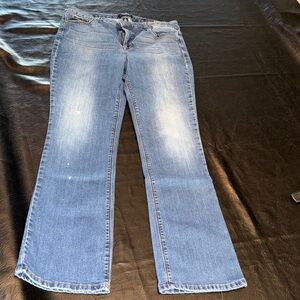 Nine West Light Blue Flare Jeans size 14 FUC